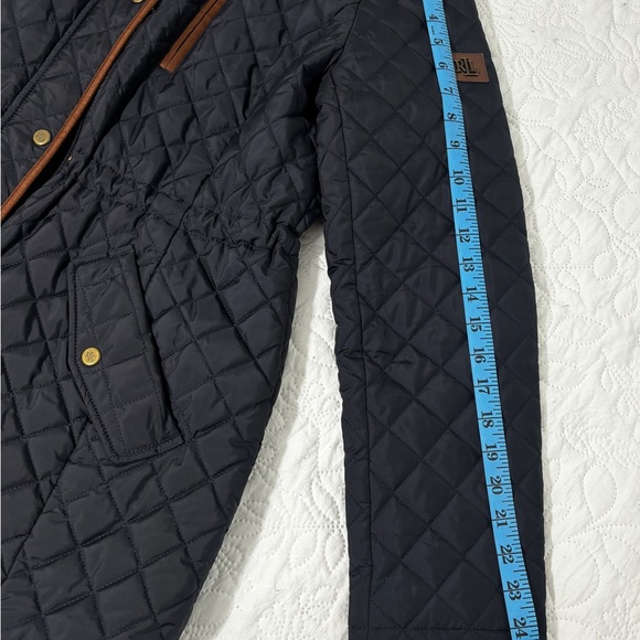 Polo Ralph Lauren Black Quilted Jacket with Brown Details-women’s - Picture 8 of 13